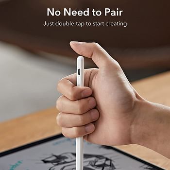 قلم رصاص Glassology لجهاز iPad من الجيل التاسع / الثامن مع رفض الكف ، قلم ستايلس لجهاز iPad متوافق مع iPad Pro 11 / iPad Pro 12.9 / iPad 6th / 7th / 8th / 9th Gen / iPad Mini 5th / 6th Gen / iPad Air 3rd / 4th / 5th الجنرال