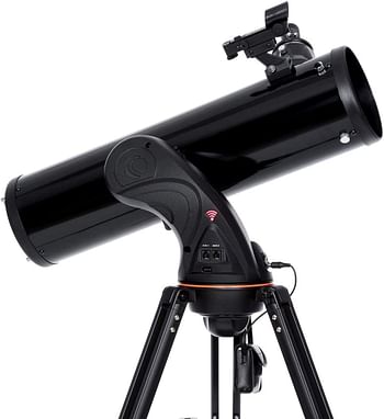Celestron Astro Fi 130 Wireless Reflecting Telescope, Black