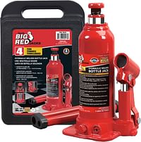 Torin T90413 Big Red Hydraulic Bottle Jack With Carrying Case 4 Ton (8,000 Lb) Capacity