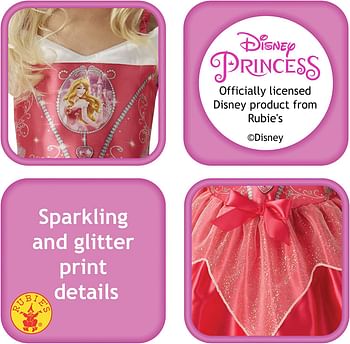 Rubie's Official Girl's Disney Princess Fairy Tale Sleeping Beauty Costume Aurora - Large