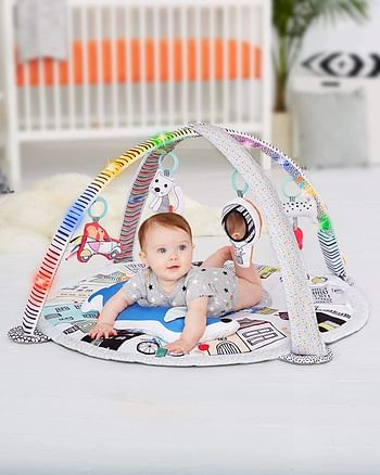 Skip Hop Vibrant Village Smart Lights Baby Play Gym With Music, Light Show, & Hanging Activity Toys