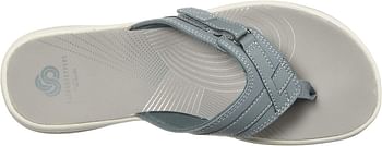 Clarks BREEZE SEA Women's Flip-Flop /41.5 EU/Blue Grey Synthetic