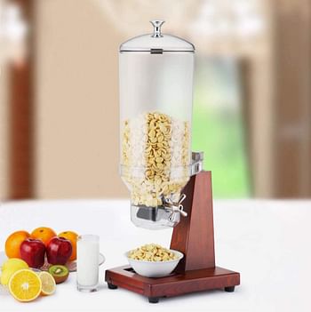 Sunnex 7Ltr Savaii Range Wooden Cereal Dispenser U06-0700, Multi-Colour, 28x26.5x68cm