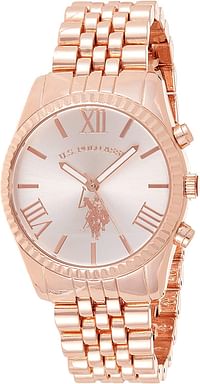 U.S. Polo Assn. Women's USC40060 Analog Display Analog Quartz Tone Watch - Rose Gold