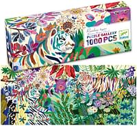 Djeco Rainbow Tigers Puzzle Gallery, 1000-Pieces