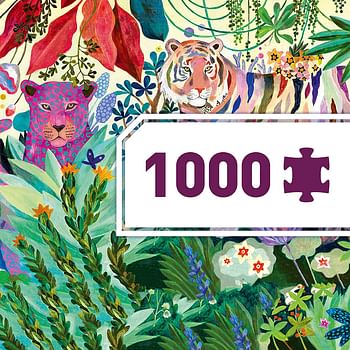 Djeco Rainbow Tigers Puzzle Gallery, 1000-Pieces