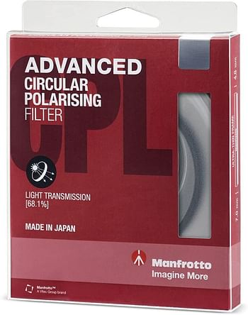 Manfrotto Mfadvcpl-52 52 mm Advanced Circular Polarizer Filter