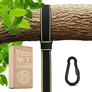 Tree Swing Strap Hanging Kit – 10ft Strap, Holds 2800 lbs (SGS Certified), Fast & Easy Way to Hang Any Swing – Outdoor Swing Hangers
