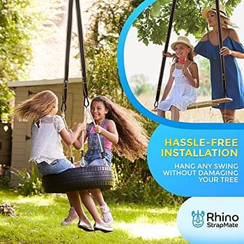 Tree Swing Strap Hanging Kit – 10ft Strap, Holds 2800 lbs (SGS Certified), Fast & Easy Way to Hang Any Swing – Outdoor Swing Hangers