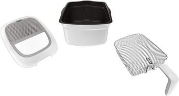 MOULINEX Super Uno Access 2.2 Litre Deep Fryer 1800 Watts Plastic AM310028 One Size - White Grey