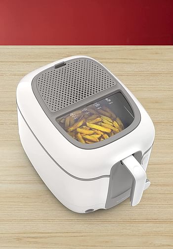 MOULINEX Super Uno Access 2.2 Litre Deep Fryer 1800 Watts Plastic AM310028 One Size - White Grey