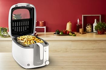 MOULINEX Super Uno Access 2.2 Litre Deep Fryer 1800 Watts Plastic AM310028 One Size - White Grey