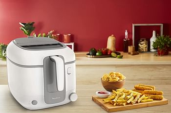 MOULINEX Super Uno Access 2.2 Litre Deep Fryer 1800 Watts Plastic AM310028 One Size - White Grey