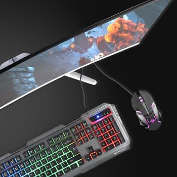 Zebronics Zeb-Transformer Gaming Keyboard and Mouse Combo USB Braided Cable