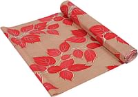 Kuber Industries PVC Wardrobe Kitchen Drawer Shelf Mat 10 Mtr Roll (Red) -CTKTC8896