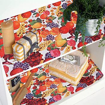 Kuber Industries PVC Wardrobe Kitchen Drawer Shelf Mat 10 Mtr Roll (Cream), CTKTC13555
