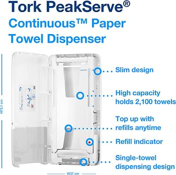 Tork Peakserve ContinuoUS Hand Towel Dispenser