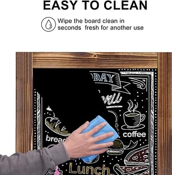 E-PLUS Magnetic A-Frame Chalkboard Sign (XL, 95 x 53cm)