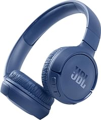 JBL Tune 510BT Wireless On Ear Headphones Pure Bass Sound 40H Battery Speed Charge Fast USB Type-C Multi-Point Connection Foldable Design Voice Assistant - Blue JBLT510BTBLUEU