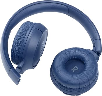 JBL Tune 510BT Wireless On Ear Headphones Pure Bass Sound 40H Battery Speed Charge Fast USB Type-C Multi-Point Connection Foldable Design Voice Assistant - Blue JBLT510BTBLUEU