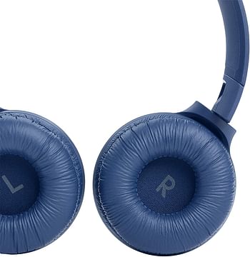 JBL Tune 510BT Wireless On Ear Headphones Pure Bass Sound 40H Battery Speed Charge Fast USB Type-C Multi-Point Connection Foldable Design Voice Assistant - Blue JBLT510BTBLUEU