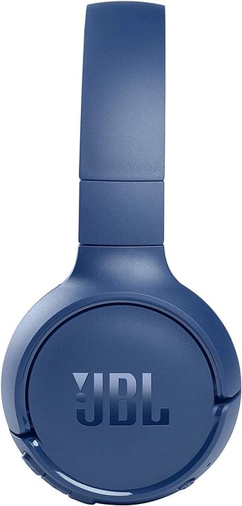 JBL Tune 510BT Wireless On Ear Headphones Pure Bass Sound 40H Battery Speed Charge Fast USB Type-C Multi-Point Connection Foldable Design Voice Assistant - Blue JBLT510BTBLUEU