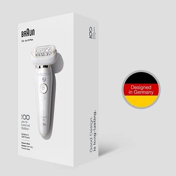 Braun Silk Epil 9 Flex Max Edition Wet & Dry Epilator, Design Edition With 4 Extras Incl. Shaver Head., VarioUS