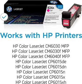 Hp 824A Hewlett Packard Original Laserjet Colour Sphere Toner Cartridge, Magenta - Cb383A