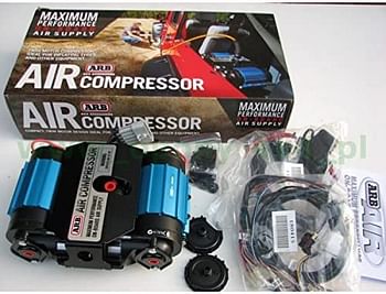 ARB CKMTA12 '12V' On-Board Twin High Performance Air Compressor, Ideal for Lockers Locking Differentials, Tire Inflator, Horn, Tools and Pneumatic Tools. /Blue and Black