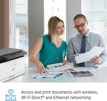 HP Color Laser MFP 178nw - Print, copy, scan - White [4ZB96A]