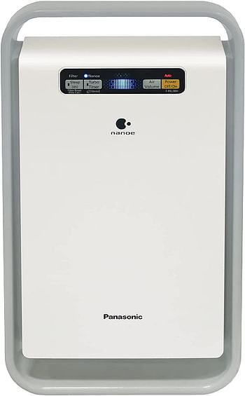 Panasonic Air Purifier, Nanoe purification, Composite & deodorizing filter, 20 m² / 215 ft² coverage, F PXJ30M, WHITE"Min