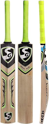 Sg Nexus Plus Kashmir Willow Cricket Bat ( Size: Size 5,Leather Ball )