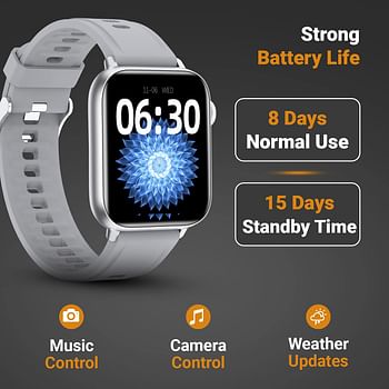 Fire-Boltt Supreme 1.79” Borderless Ltps 368*448 Uhd Pro Display With 96% Screen To Body Ratio, 3Atm Waterproof , Spo2, Heart Rate And Blood Pressure Smart Watch (1.79" Gray)