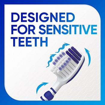 Sensodyne Sensitive Care Soft Toothbrush, Soft Bristle Toothbrush for Adults With Sensitive Teeth