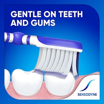 Sensodyne Sensitive Care Soft Toothbrush, Soft Bristle Toothbrush for Adults With Sensitive Teeth