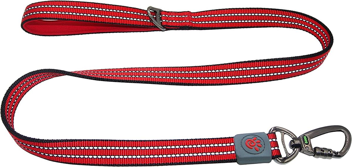 Doco Vario Leash - 6Ft" (‎Dcv5072-03S) Color - Red, Sizes - S