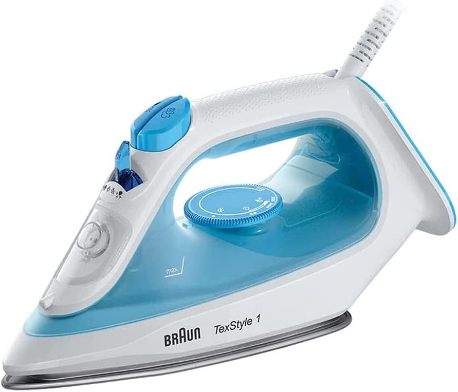 Braun TeXStyle 1 Steam Iron Si 1050 2000 Watts 50% Energy Saving Blue/White