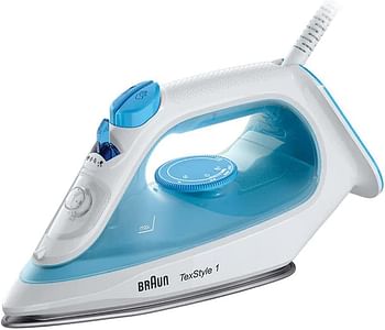 Braun TeXStyle 1 Steam Iron Si 1050 2000 Watts 50% Energy Saving Blue/White