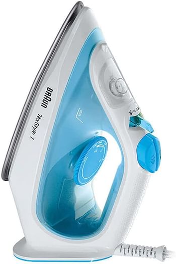 Braun TeXStyle 1 Steam Iron Si 1050 2000 Watts 50% Energy Saving Blue/White