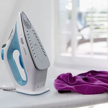 Braun TeXStyle 1 Steam Iron Si 1050 2000 Watts 50% Energy Saving Blue/White