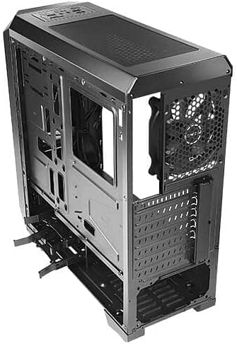 Antec NX Series NX201 Mid-Tower ATX Gaming Case, 1 x 120mm Fan Included, Tempered Glass Side Panel, 240mm Radiator Support, RGB Gaming Cabinet - Black