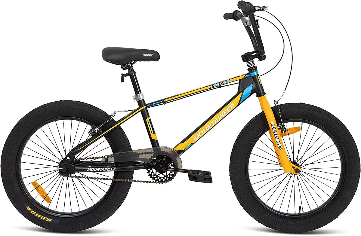 Mogoo Mountaineer Kids Fat 3.0” Bike For 5-10 Years Old Girls & Boys, MTB Bicycle, Adjustable Seat, Handbrake, Reflectors, Chainguard, 16/20 Inch Bicycle with Kickstand, Gift For Kids