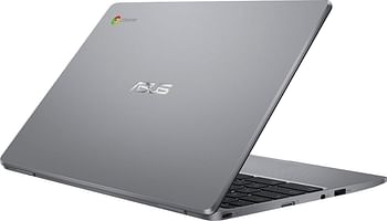 ASUS Chromebook CX22N 11.6-inch HD Non-Touch 32GB eMMC Intel Celeron N3350 (4GB RAM ، Intel UHD Graphics ، SD Card Reader) رمادي ،