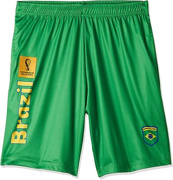 FIFA World Cup Qatar 2022 BRAZIL MEN'S SHORTS - GREEN Size:M