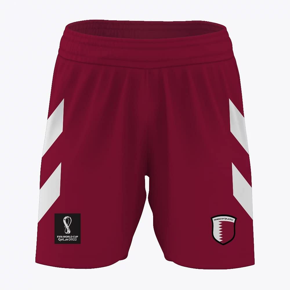 Fifa World Cup Qatar 2022 Qatar Boys Shorts 13 Years - Burgundy