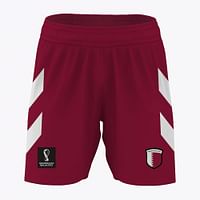 Fifa World Cup Qatar 2022 Qatar Boys Shorts 13 Years - Burgundy