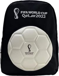 FIFA World Cup Qatar 2022 3D Sports Bag Backpack, Black and White, 70070013