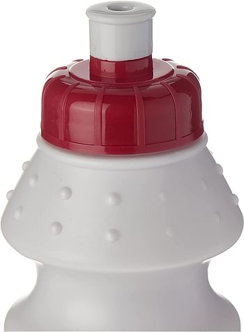 فيفا زجاجة مياه رياضية من البولي ايثيلين عالي الكثافة مطبوع عليها رسومات كأس العالم قطر 2022 سعة 350 مل - ابيض