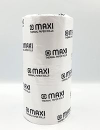 Maxi POS Receipt Thermal Paper| 80x80mm Thermal Paper| 2 Rolls/Pack Premium Cash Register Applicable To Bank Queues, Hospitals, Hotels, Restaurants, Supermarkets, Convenience Stores