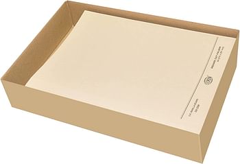 FIS FSFF9A4BF Square Cut Folders without Fastener 50-Pieces, 320 gsm, A4 Size, Buff